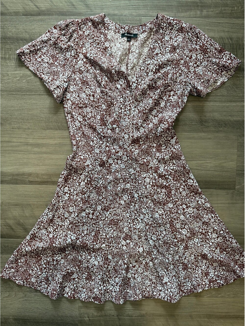 Madewell Button Front Mini Dress Size 0 - Picture 2 of 7